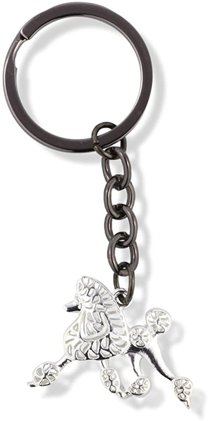 EPJ Poodle Dog Charm Keychain