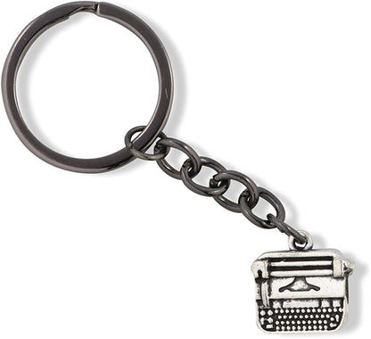 Emerald Park Jewelry Typewriter Charm Keychain