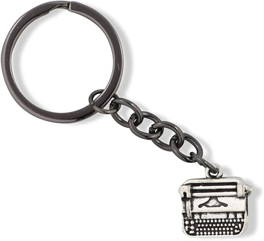 Emerald Park Jewelry Typewriter Charm Keychain