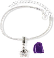 Goat Bracelet | Jewelry Ram Mountain Goat (Cartoonish) Snake Chain Charm Bracelet