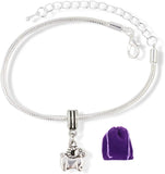 Goat Bracelet | Jewelry Ram Mountain Goat (Cartoonish) Snake Chain Charm Bracelet