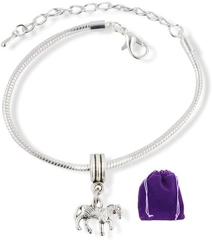 Zebra Bracelet | Animal Snake Chain Charm Bracelet Jewelry Gift for Women Men