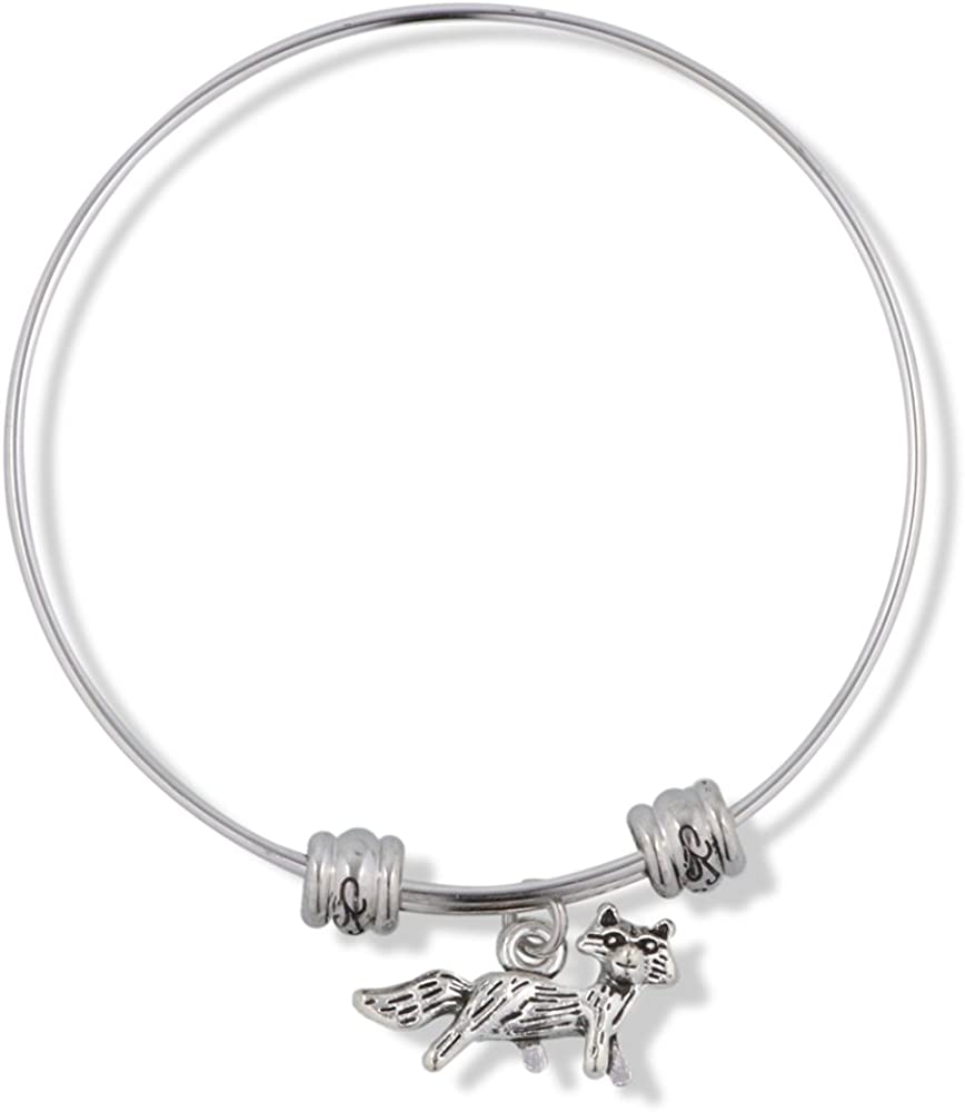 Fox 3D Fancy Charm Bangle