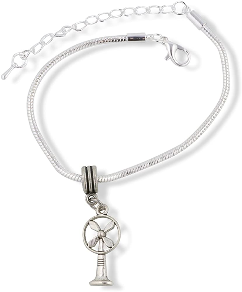 Emerald Park Jewelry Fan for a Desk Snake Chain Charm Bracelet
