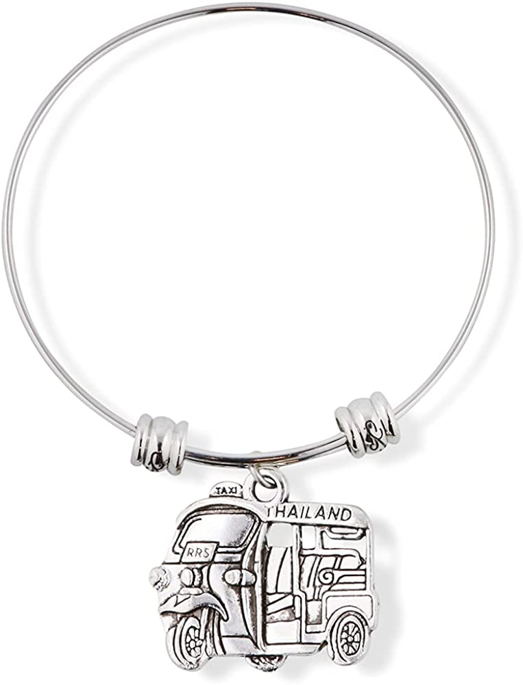 Thailand Tuk Tuk Taxi Fancy Charm Bangle