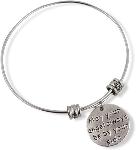 Emerald Park Jewelry May Your Angel Always be by Your Side Fancy Bangle