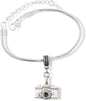 Photography Bracelet | Gifts Camera Jewelry Camera (Large) for Women Bracelet Silver Plated Chain Charm Novelty Photography Gifts Camera Gifts for Women Men