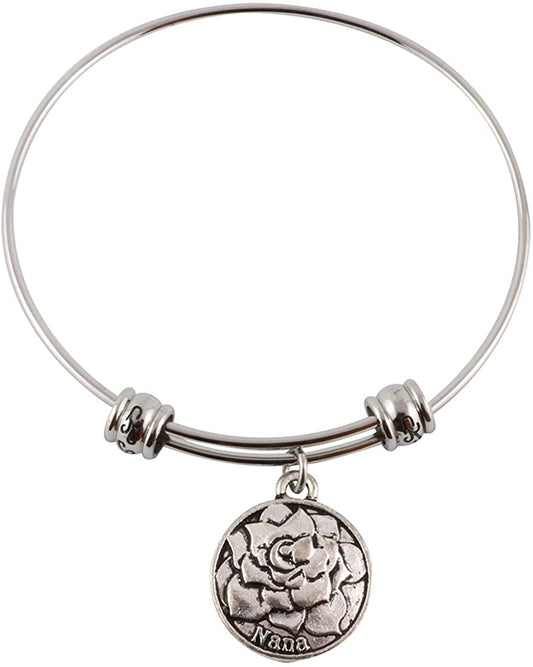 Nana Bracelet Bangle Gift Gifts for Grandma Grandmother Jewelry Jewlry Charm Accessories Stuff Gift for Men Women Decor Nanna Nano Nona