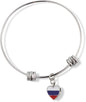 Russia Flag Fancy Charm Bangle