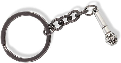 Emerald Park Jewelry Microphone Keychain | Charm Key Ring