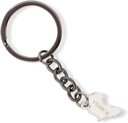 EPJ Africa Continent Map Charm Keychain