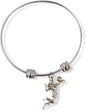 Female Volleyball Player Bracelet | Spiking Ball Fancy Bangle
