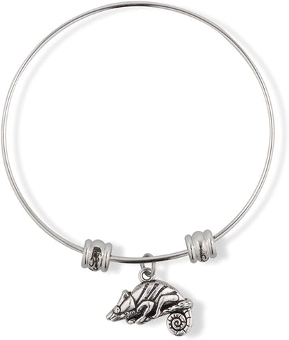 Iguana Eguana Lizard Fancy Charm Bangle
