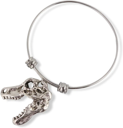 Dinosaur Gifts Bracelet Bangle Jewelry Jewlry TRex T Rex Tyrannosaurus Tyrannosaur Teranosaurus Dinosaur Bracelet Accessories Stuff Gift for Kids Men Women Boys Girls Decor Prehistoric Creature