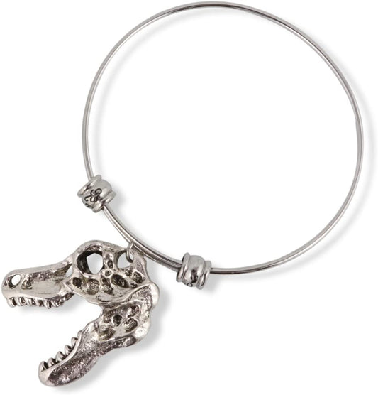 Dinosaur Gifts Bracelet Bangle Jewelry Jewlry TRex T Rex Tyrannosaurus Tyrannosaur Teranosaurus Dinosaur Bracelet Accessories Stuff Gift for Kids Men Women Boys Girls Decor Prehistoric Creature
