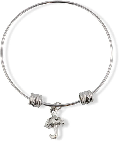 Mushroom with Dots Fancy Charm Bangle