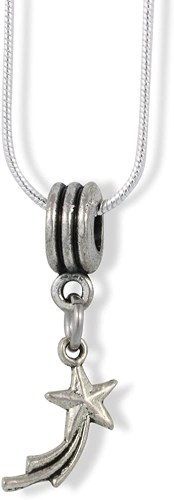 Emerald Park Jewelry Shooting Star Charm Snake Chain Necklace