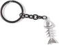 Emerald Park Jewelry Fish Keychain | Fish Bones Skeleton Charm Keychain