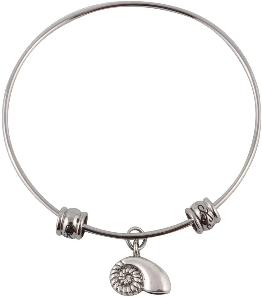 Emerald Park Jewelry Nautilus Sea Shell Fancy Bangle