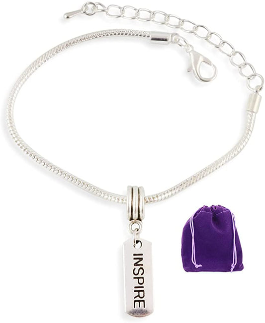 Inspire Bracelet | Snake Chain Charm Bracelet