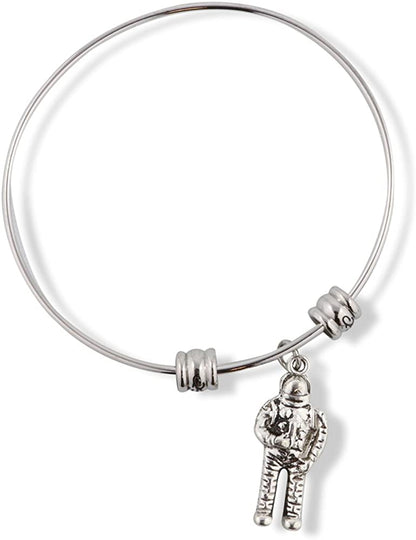 Emerald Park Jewelry Astronaut Spaceman Space Suit Fancy Charm Bangle