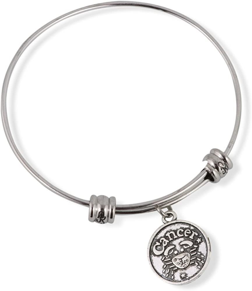 Emerald Park Jewelry Cancer Horoscope Astrology Fancy Charm Bangle