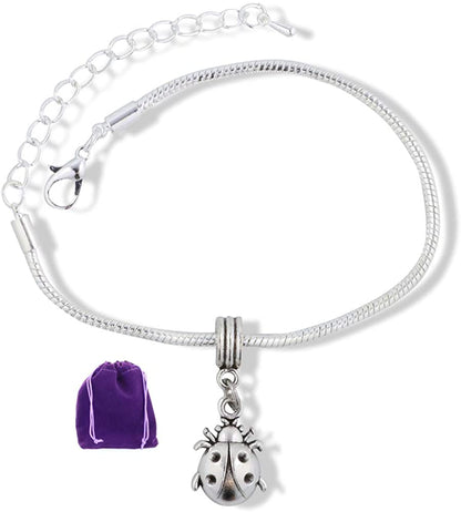Good Luck Bracelet | Ladybug Gifts that go Great as Good Luck Bracelets for Women or Men and Goes Great with a Ladybug Costume and Ladybug Earrings and Ladybug Necklace or Good Luck Charms or Lucky