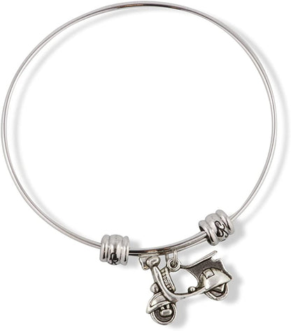Emerald Park Jewelry Vespa Scooter Bike Fancy Charm Bangle