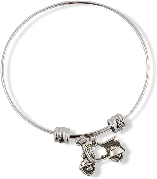 Emerald Park Jewelry Vespa Scooter Bike Fancy Charm Bangle
