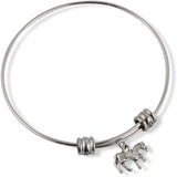 Zebra Fancy Bangle Bracelet Jewelry African Wildlife Gift for Women Men Girls Boys