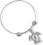 Emerald Park Jewelry Large Sea Turtle 2 Fancy Charm Bangle