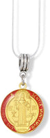 EPJ Saint Benedict Coloured Charm Snake Chain Necklace