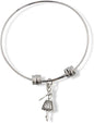 Dancer in Dress Fancy Charm Bangle