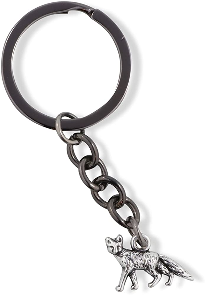 Emerald Park Jewelry Fox Small One Sided Charm Keychain