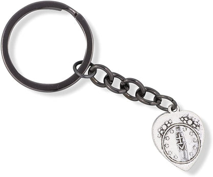 Emerald Park Jewelry Virgin Mary Pray for Us Charm Keychain