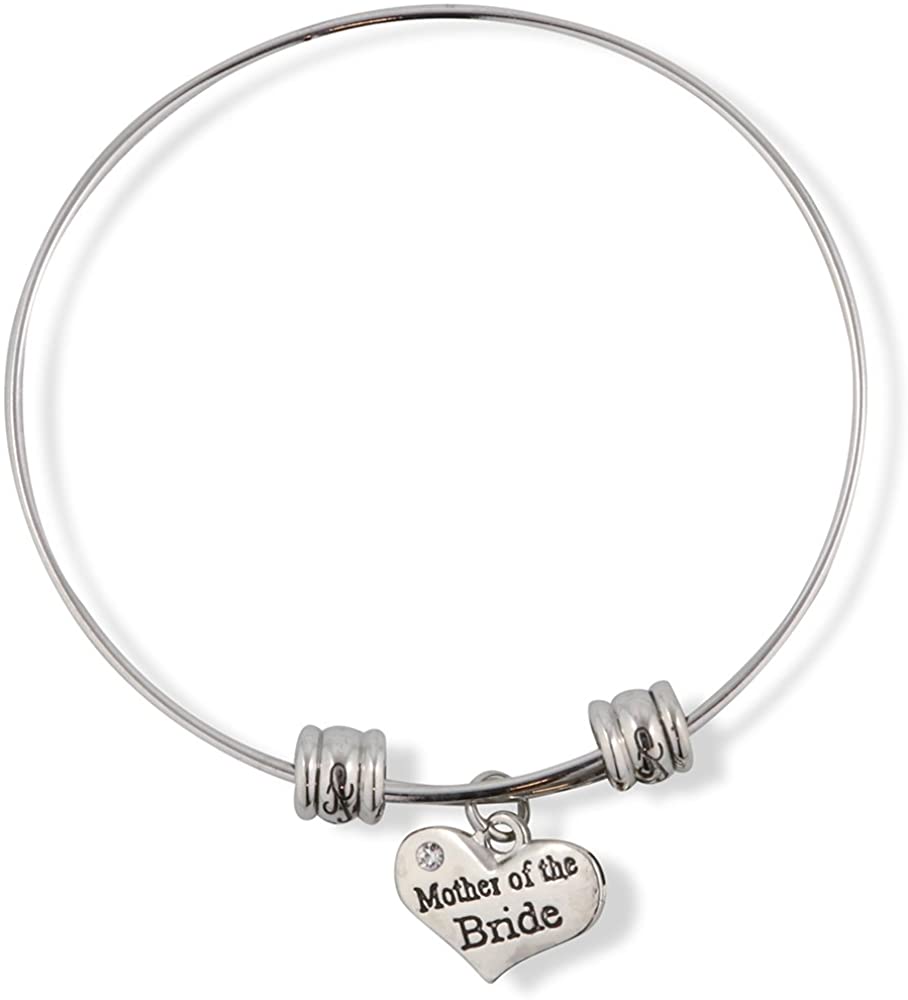 Emerald Park Jewelry Mother of The Bride Fancy Charm Bangle