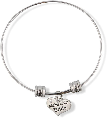 Emerald Park Jewelry Mother of The Bride Fancy Charm Bangle