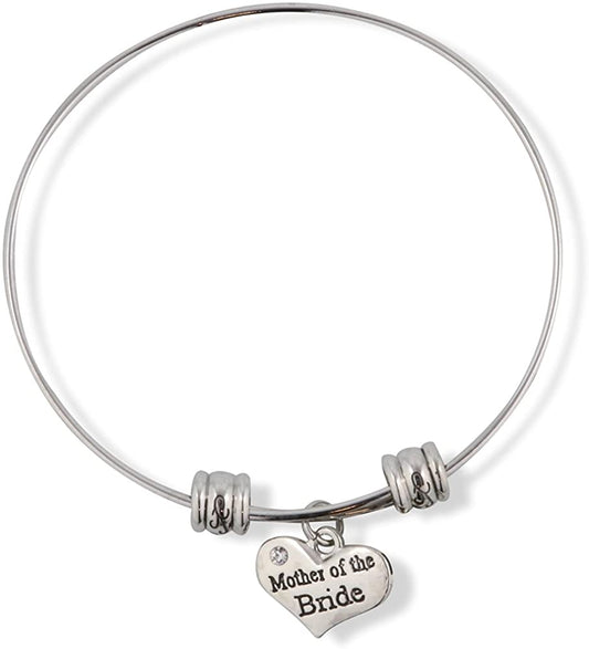 Emerald Park Jewelry Mother of The Bride Fancy Charm Bangle