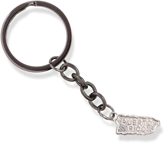 EPJ Puerto Rico Country Map Charm Keychain