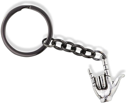 I Love You Keychain | ASL Hand Sign Charm Keyring Or Love Gifts Of Sign Language Of American Sign Language A Great Love Keychain Or I Love You Keychain For Boyfriend Or Girlfriend Sign Language Gifts