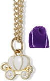 Emerald Park Jewelry Pumpkin Carriage Charm Gold Coloured Chain Necklace