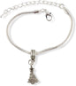 Christmas Tree Snake Chain Charm Bracelet