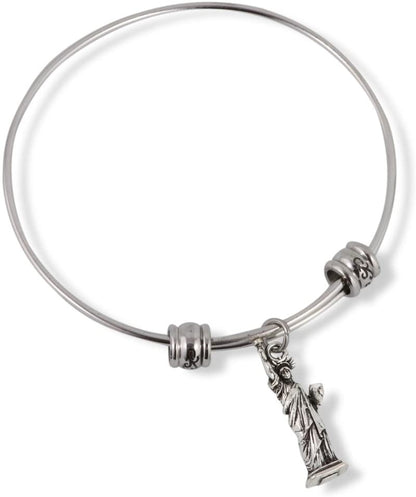 Emerald Park Jewelry Statue of Liberty Fancy Charm Bangle