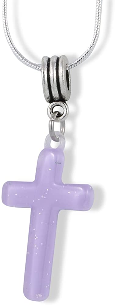 Emerald Park Jewelry Cross Plastic Charm Snake Chain Necklace