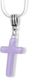 Emerald Park Jewelry Cross Plastic Charm Snake Chain Necklace