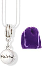 Polska Necklace | Poland Charm Snake Chain Pendant