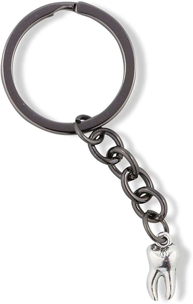 Emerald Park Jewelry Tooth Molar Charm Keychain