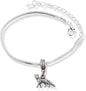 Emerald Park Jewelry Fox Small One Sided Snake Chain Charm Bracelet