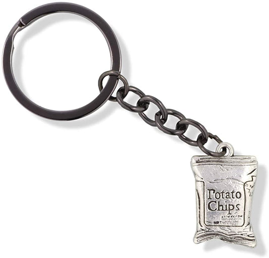EPJ Potato Chip Snack Junk Food Charm Keychain