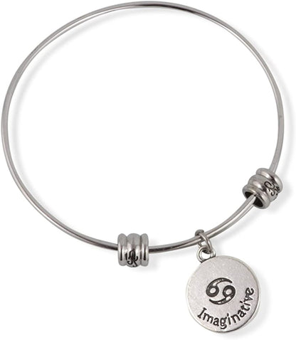 Emerald Park Jewelry Cancer Horoscope Astrology Fancy Charm Bangle
